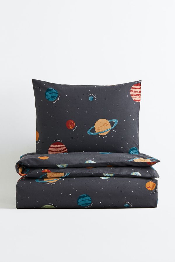 Conjunto de funda de duvet estampada de una plaza