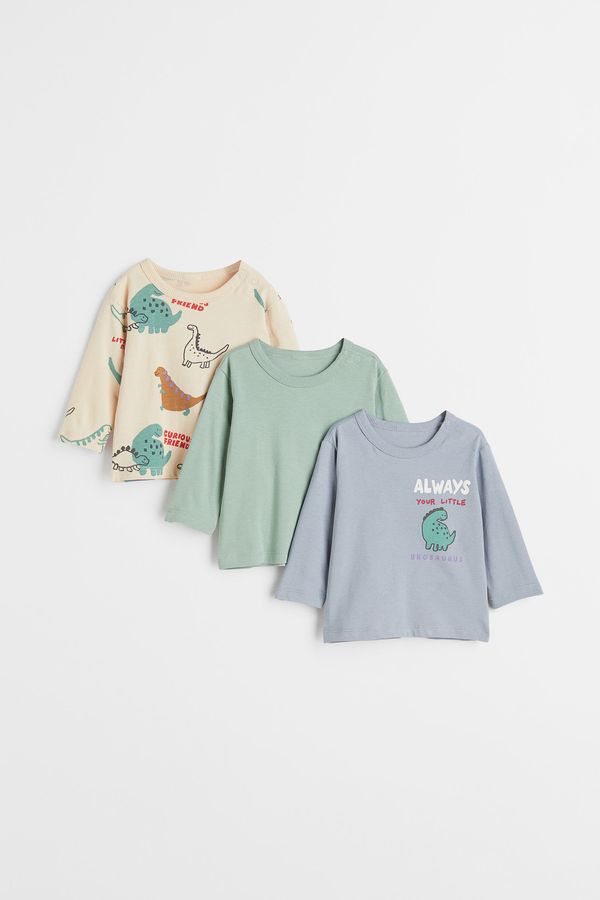 Pack de 3 camisetas de punto de manga larga