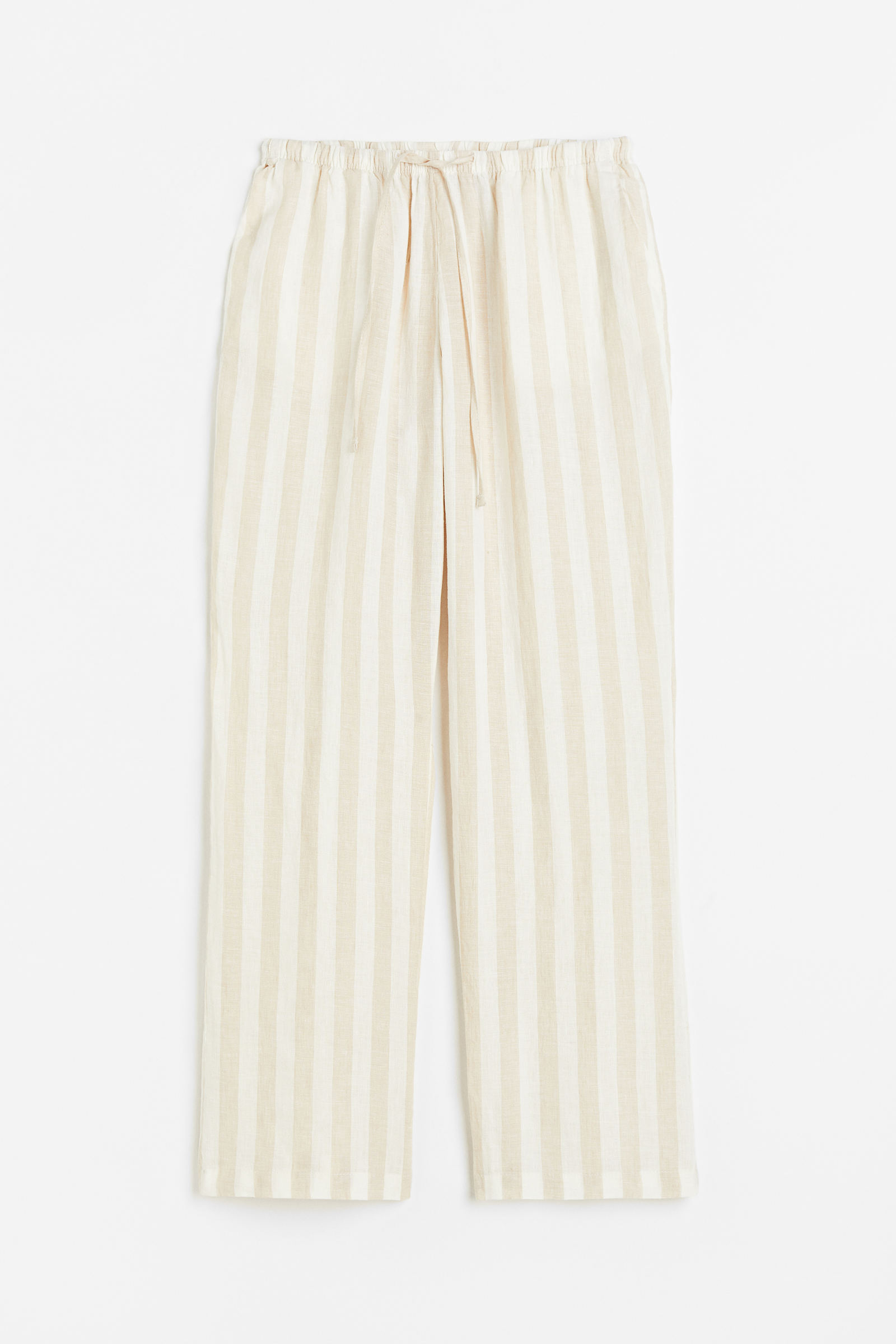 Pantalones de lino de verano para mujer, pantalones anchos de