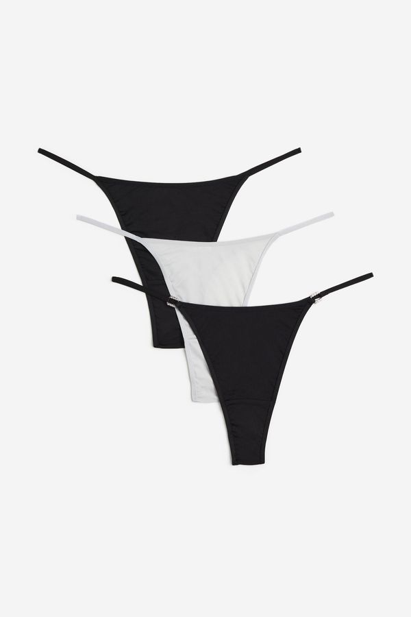 Pack de 3 calzones Thong de microfibra