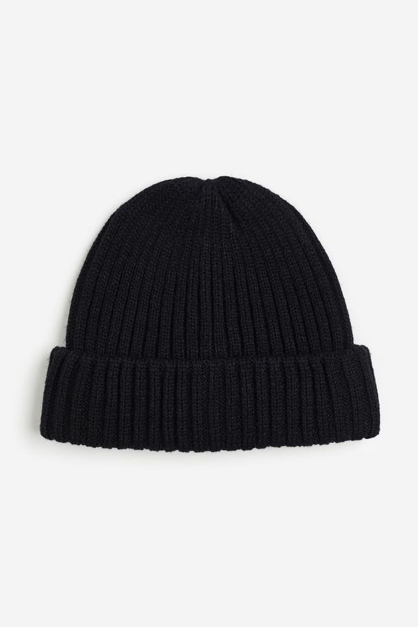 Gorro acanalado tejido