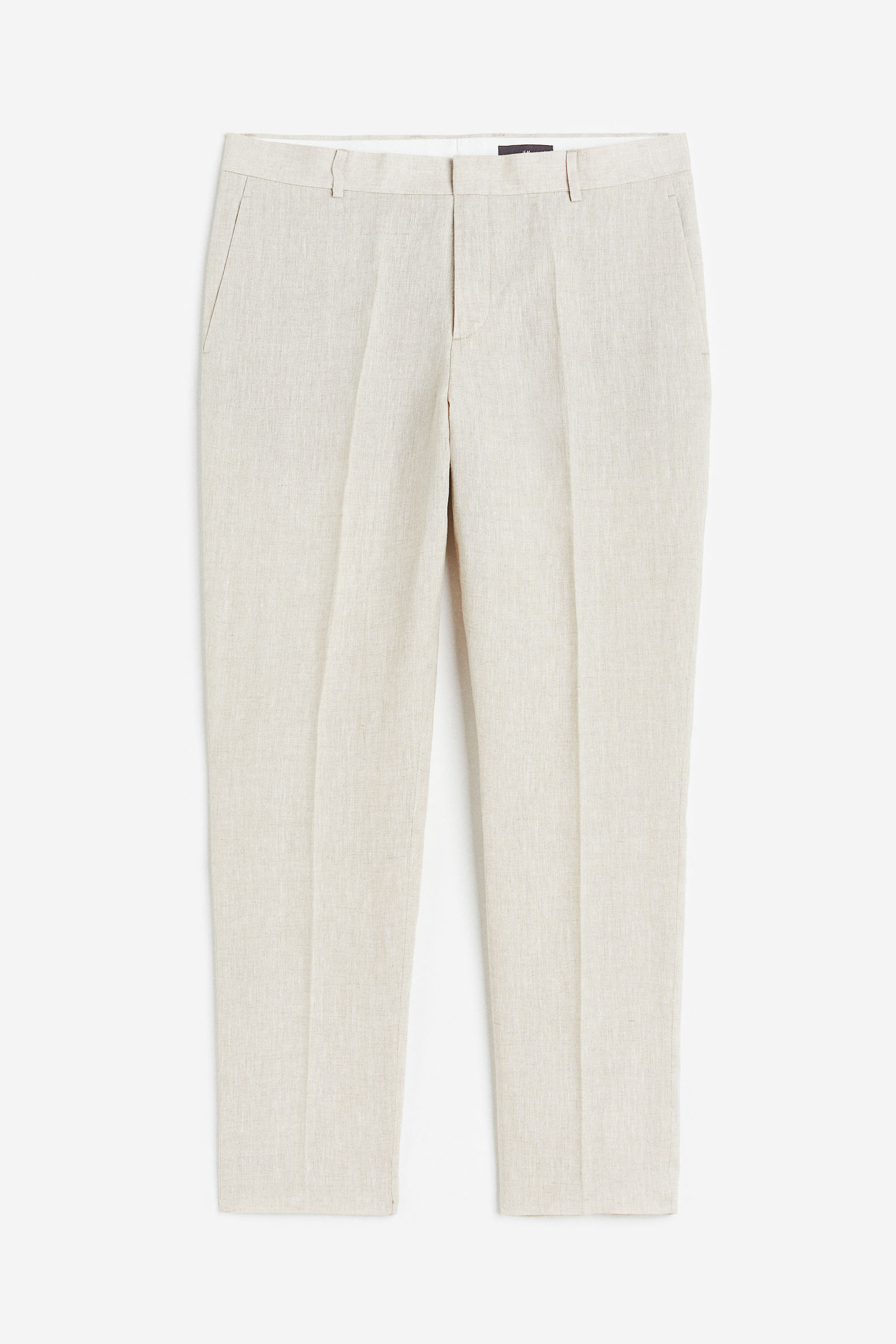 Pantalón de terno en lino Slim Fit - H&M PE