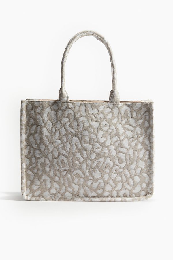 Cartera shopper en tejido jacquard