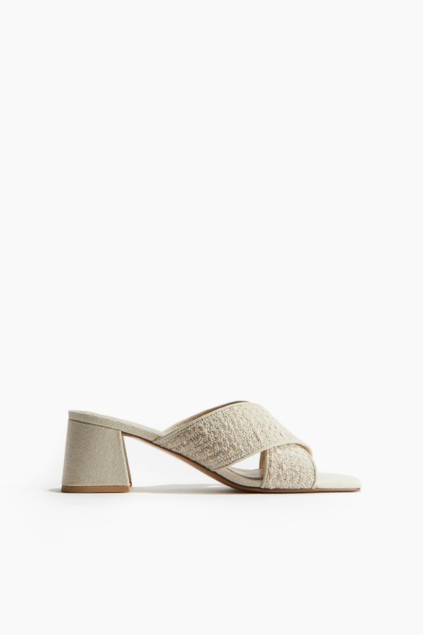 Sandalias Mule con textura