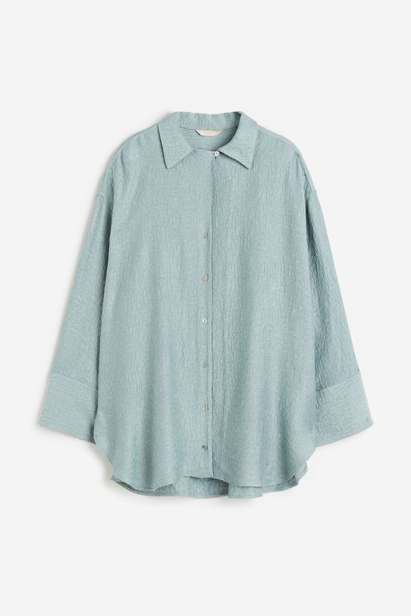 Camisa en tejido de jacquard
