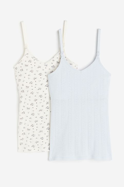 MAMA Pack de 2 tops de lactancia de tirantes H M PE