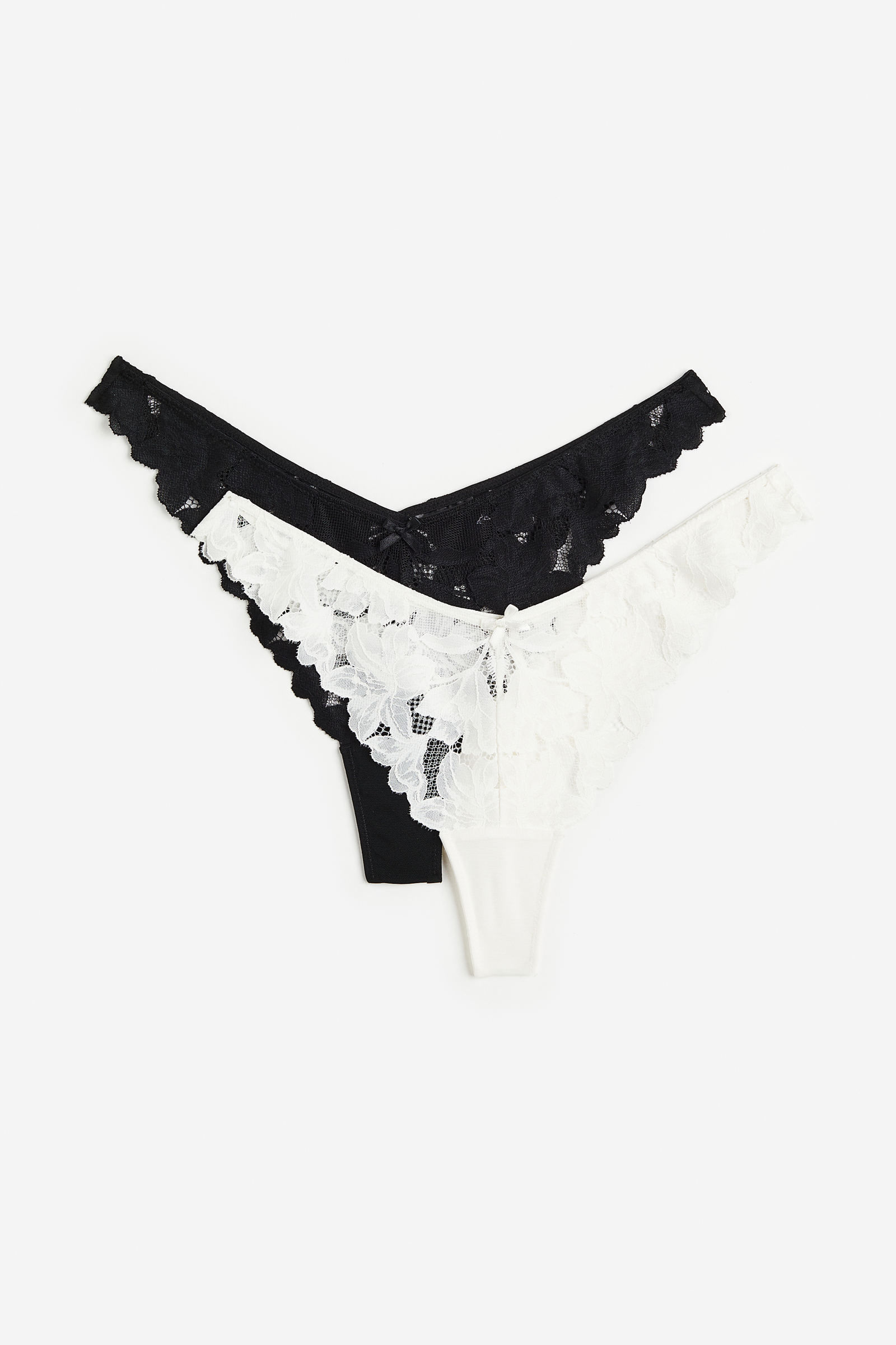 Pack de 2 calzones Thong de encaje H M PE
