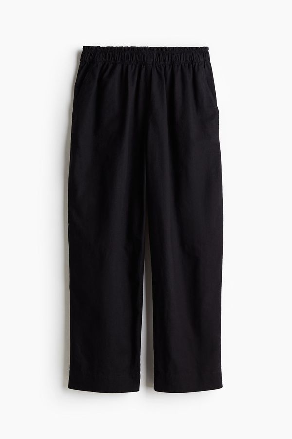 Pantalón tobillero de lino
