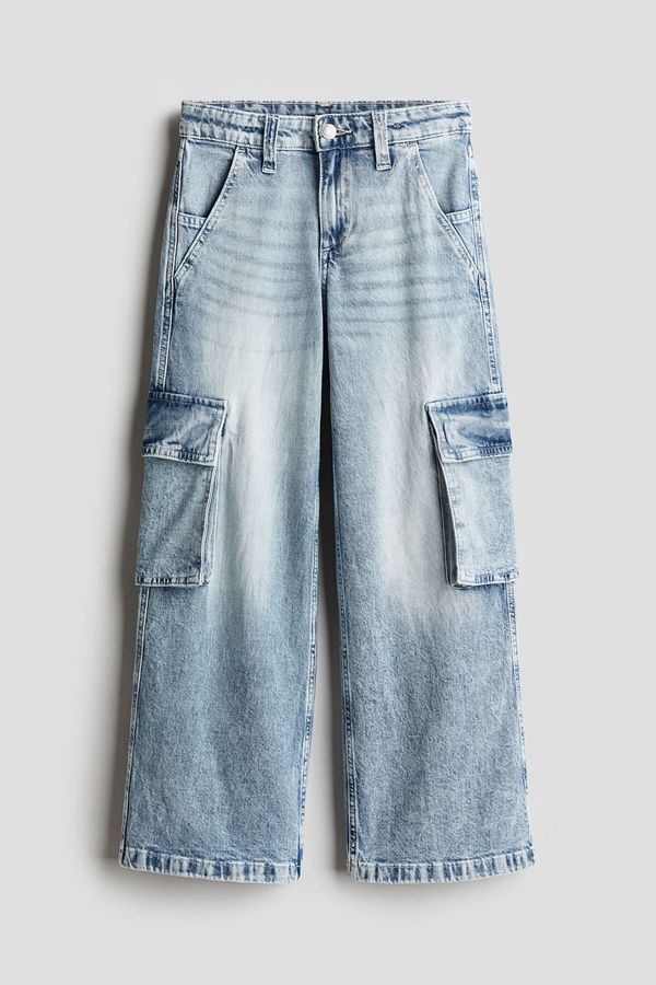 Pantalón denim cargo