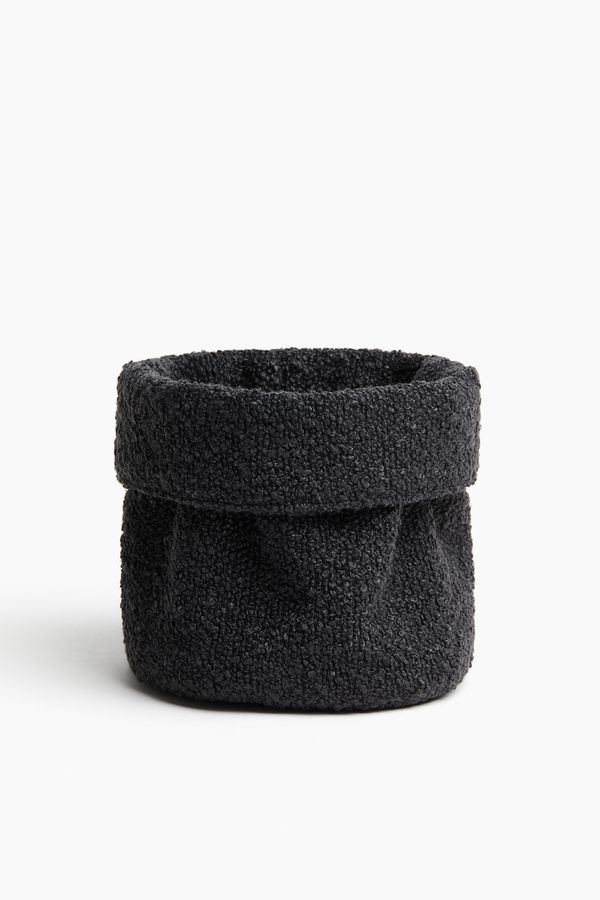 Cesto organizador pequeño en bouclé