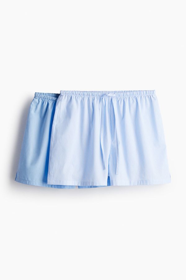 Pack de 2 shorts de pijama en popelina