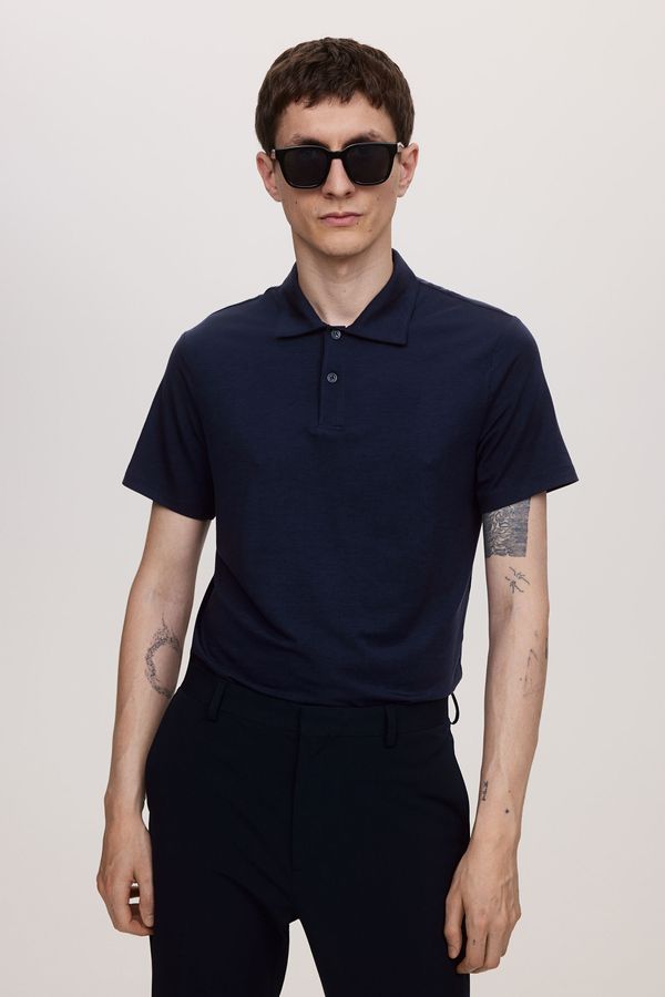 Polo camisero de lyocell Slim Fit