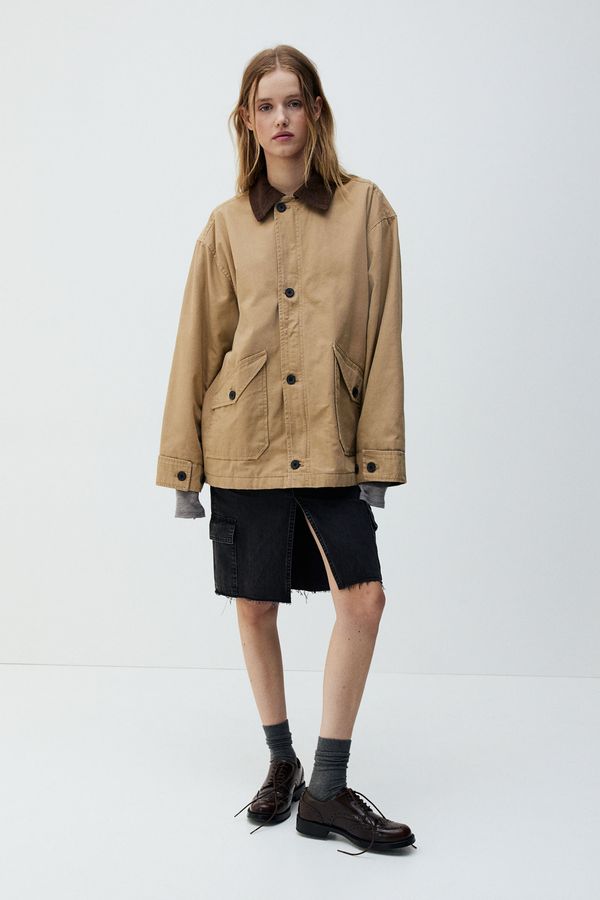 Casaca oversize de lona