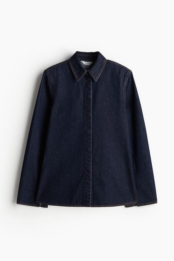 Camisa denim con cintura entallada