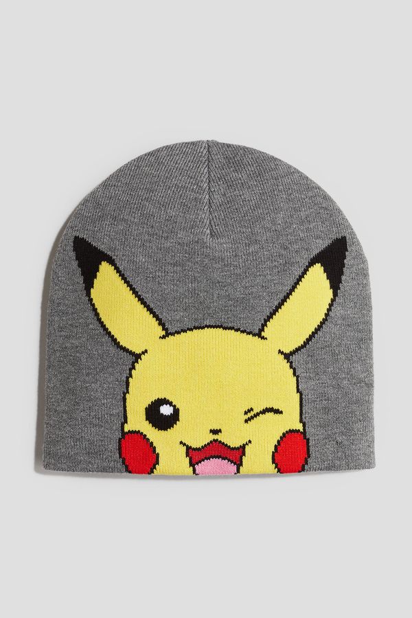 Gorro beanie tejido en punto de jacquard