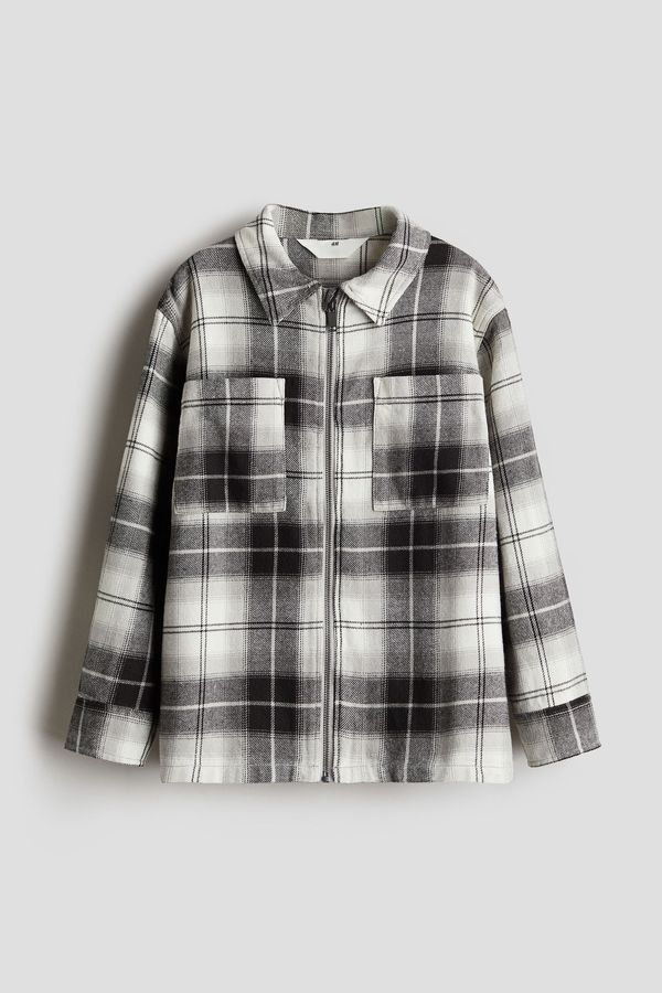 Sobrecamisa en franela de algodón