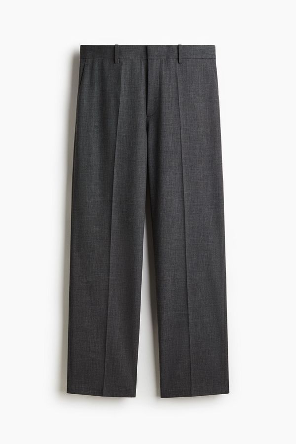 Pantalón de traje en mezcla de lana Relaxed Fit