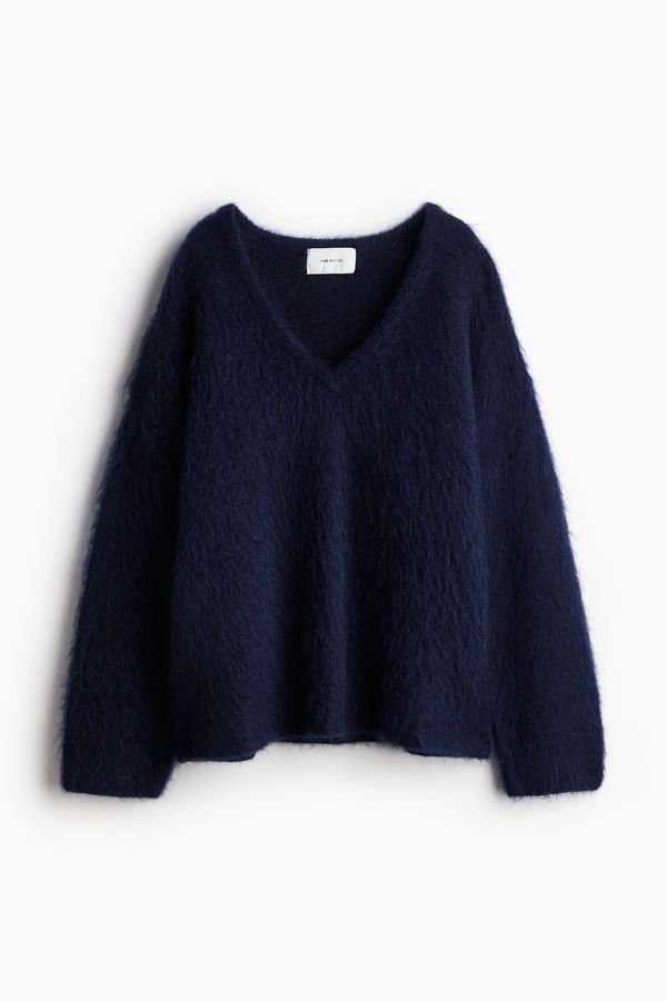 Chompa oversize en mezcla de mohair