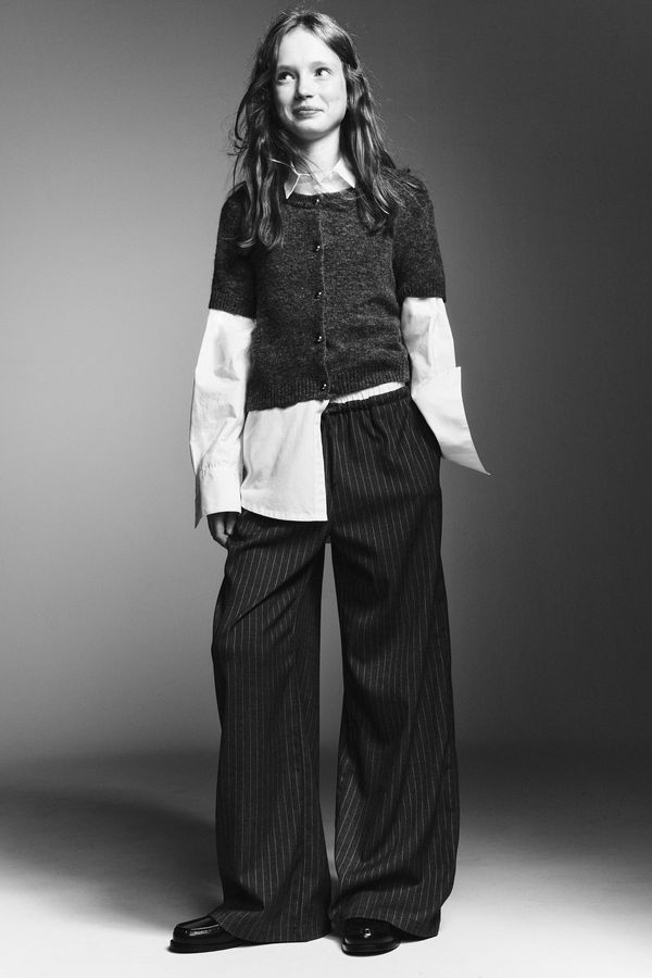 Pantalón amplio de twill