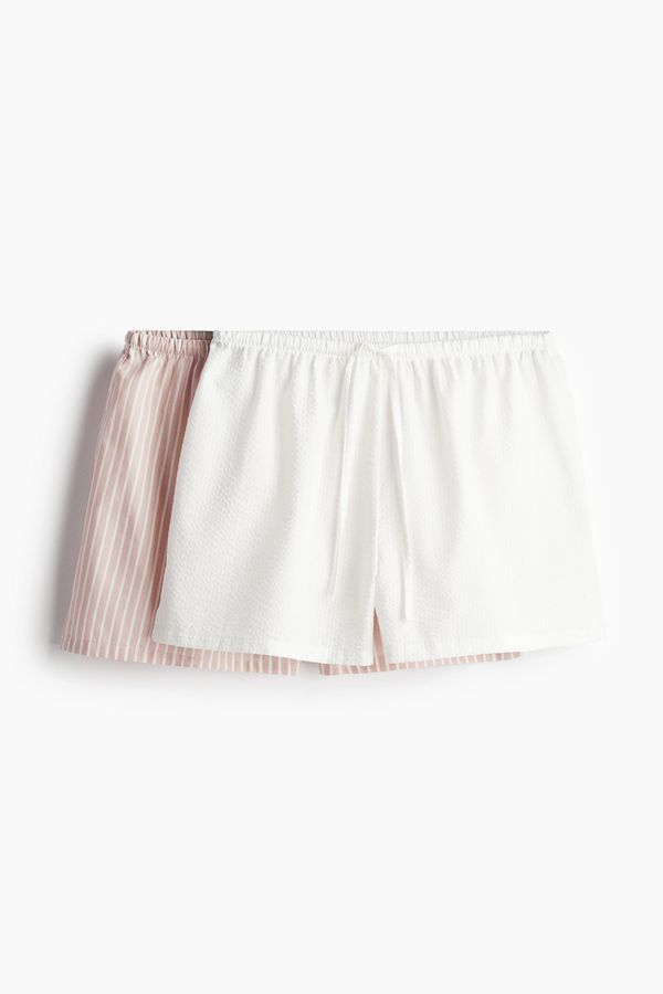 Pack de 2 shorts de pijama en popelina