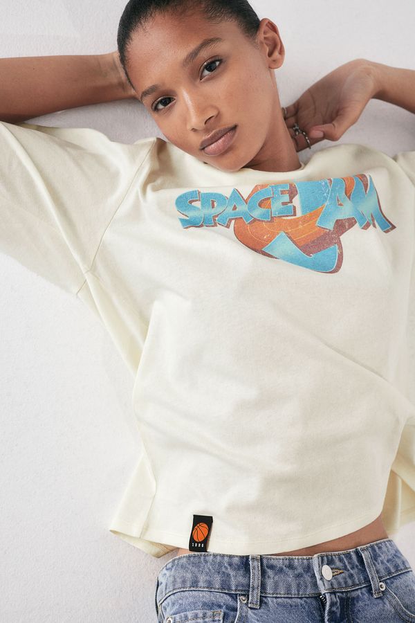 Polo oversize con motivo estampado