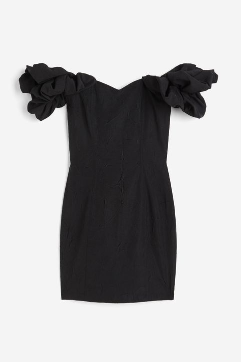 Vestido fashion negro de h&m