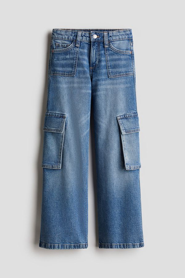 Pantalón denim cargo