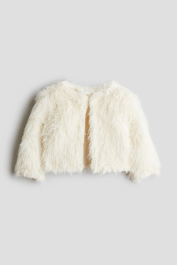 Cardigan efecto pelo