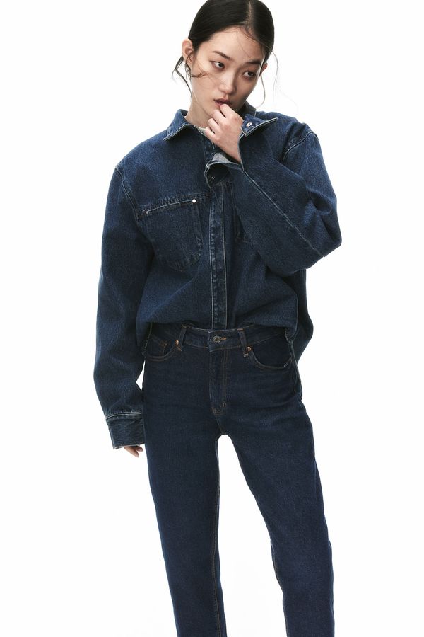 Slim Mom High Ankle Jeans