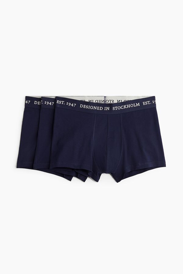 Pack de 3 calzoncillos trunk cortos con Lycra®