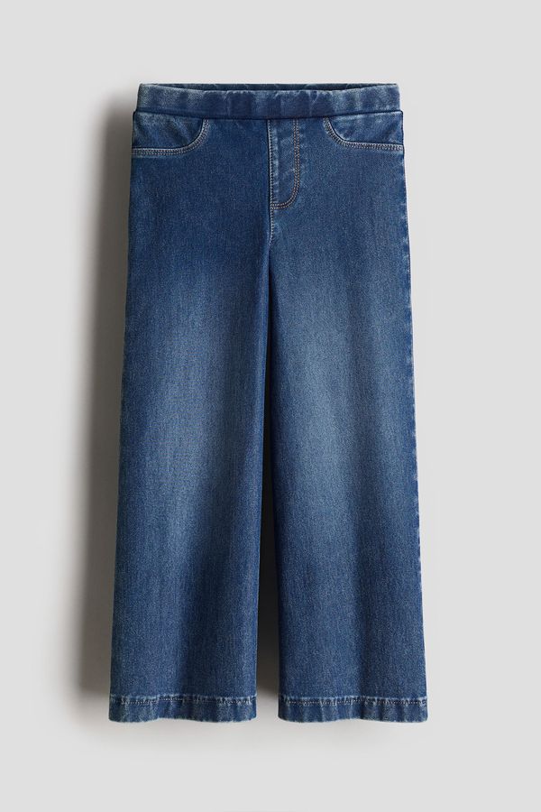 Pantalón amplio efecto denim