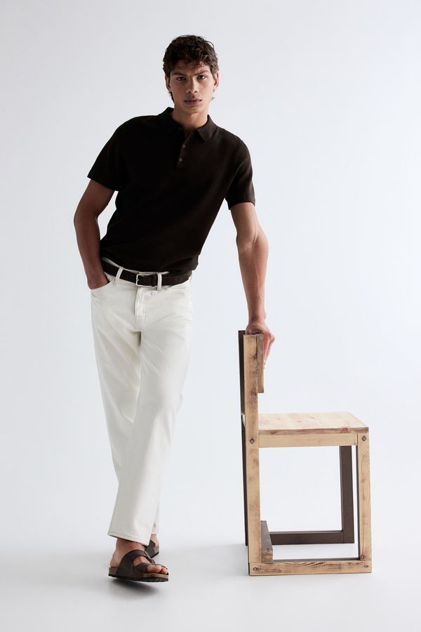 Polo camisero texturizado Slim Fit