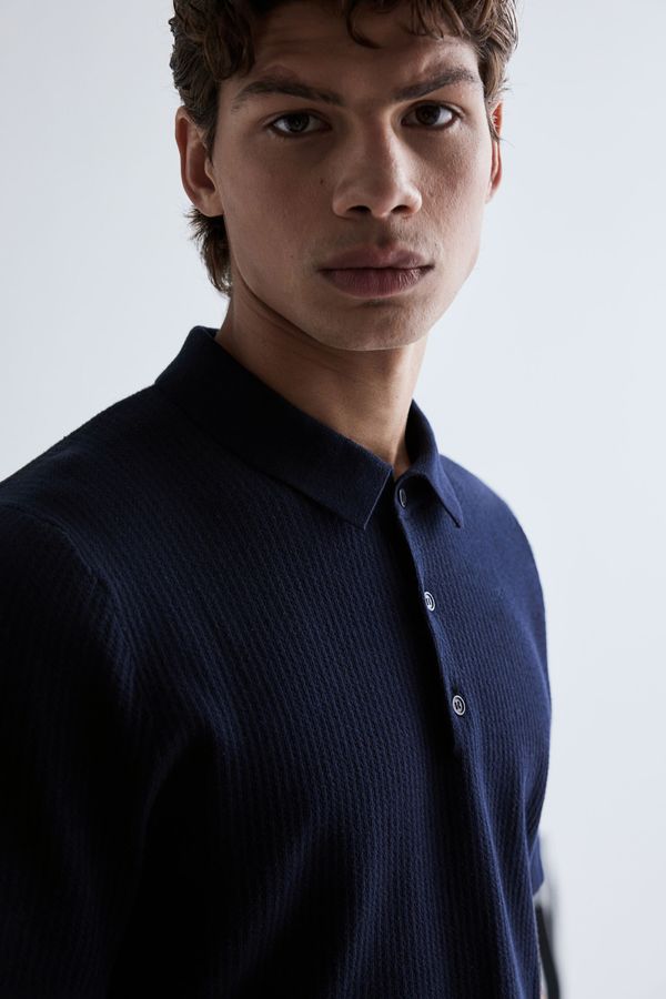 Polo camisero texturizado Slim Fit