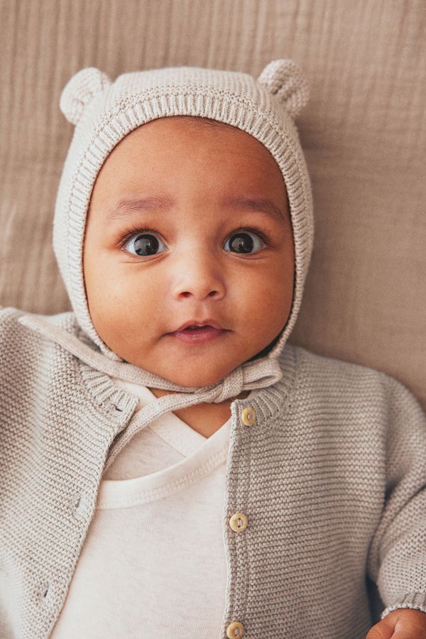 Gorra de bebe tejido en punto de algodón