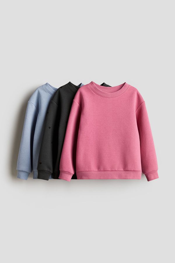 Pack de 3 poleras con interior cepillado