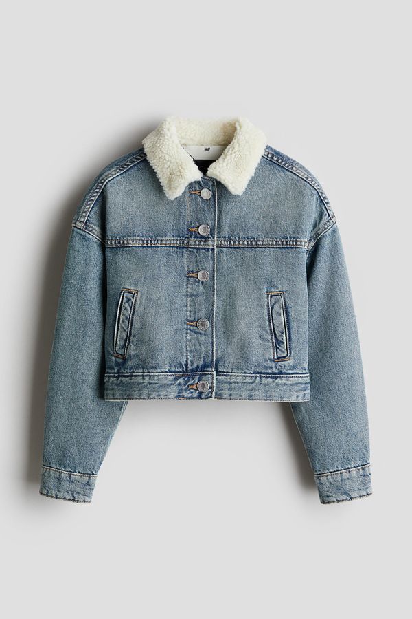 Casaca acolchada en denim