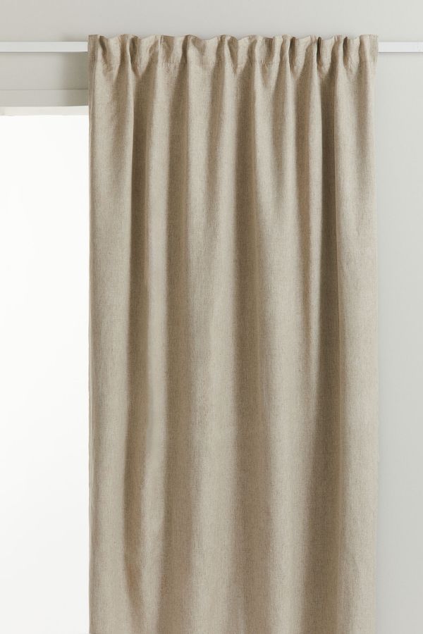 Pack de 2 cortinas opacas en mezcla de lyocell
