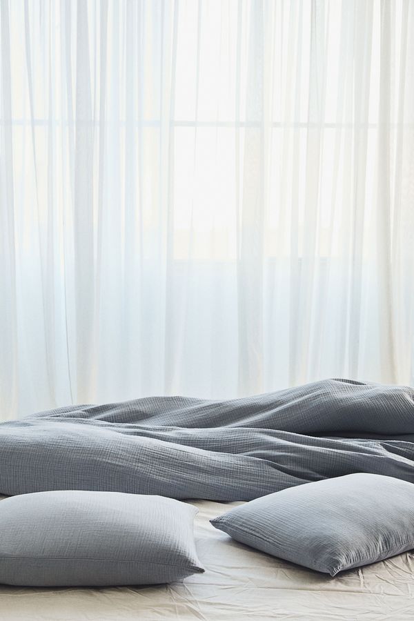 Conjunto de funda de duvet de 2 plazas en muselina