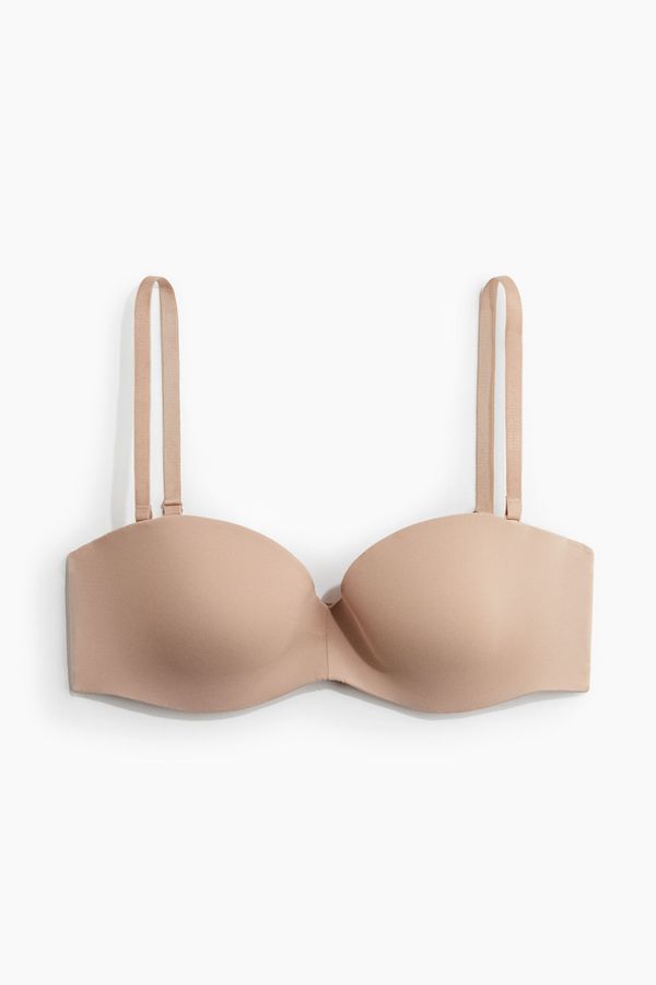Sostén balconette acolchado de microfibra