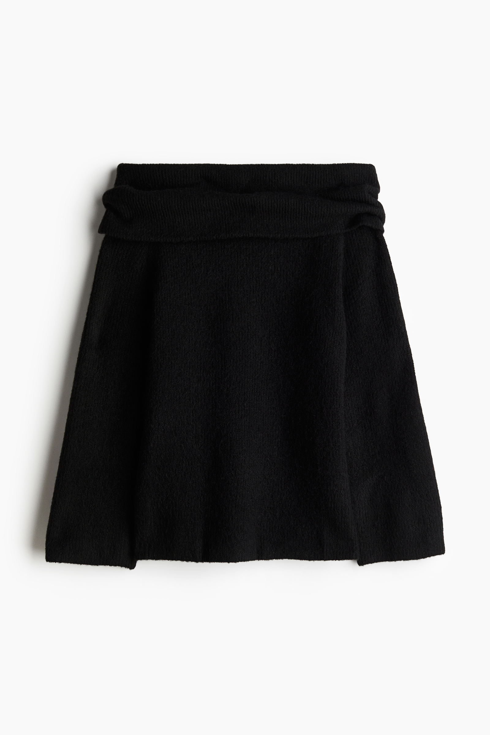 Chompa off-the-shoulder tejida en punto acanalado XS