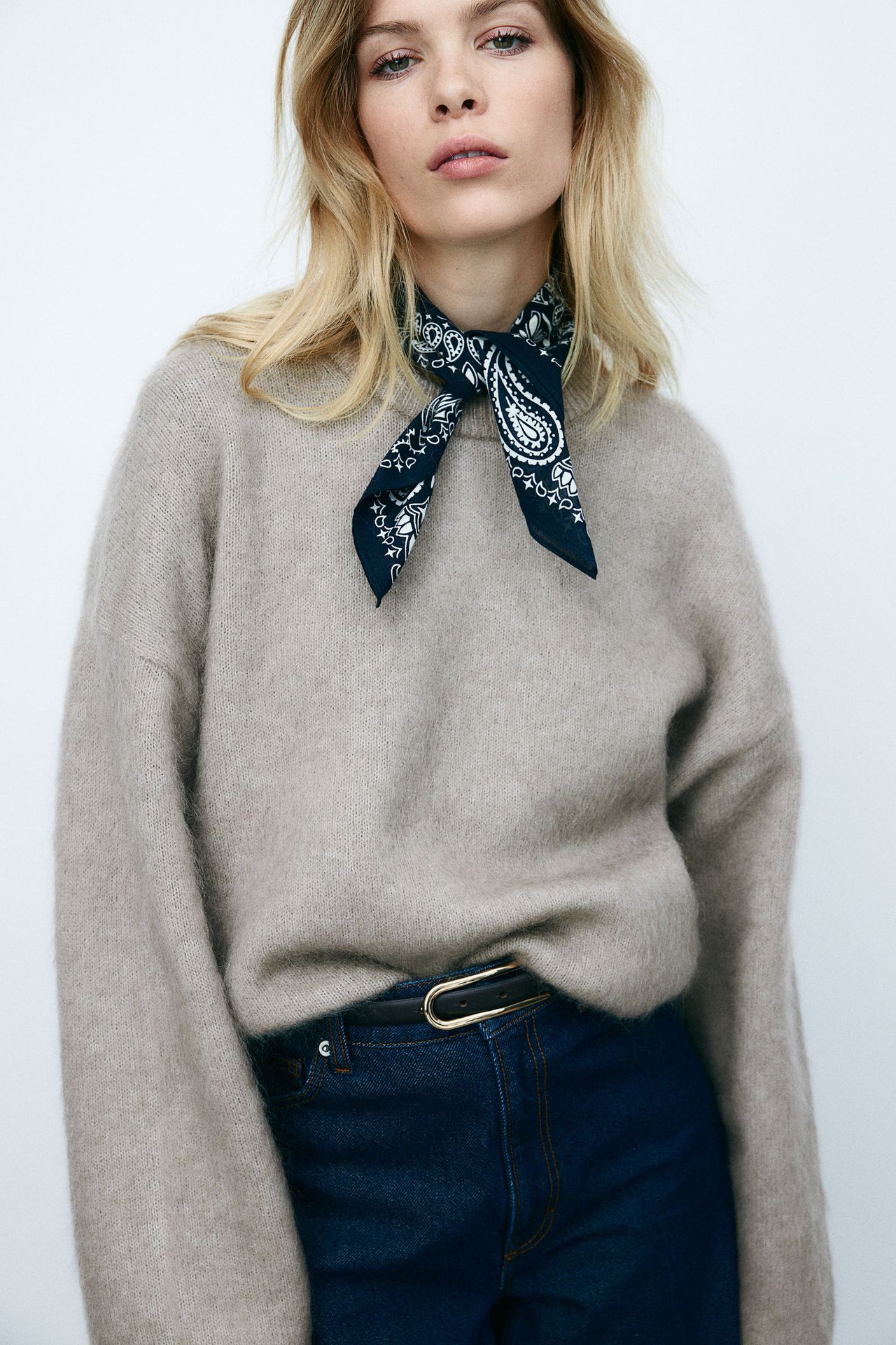 Chompa oversize en mezcla de mohair XS