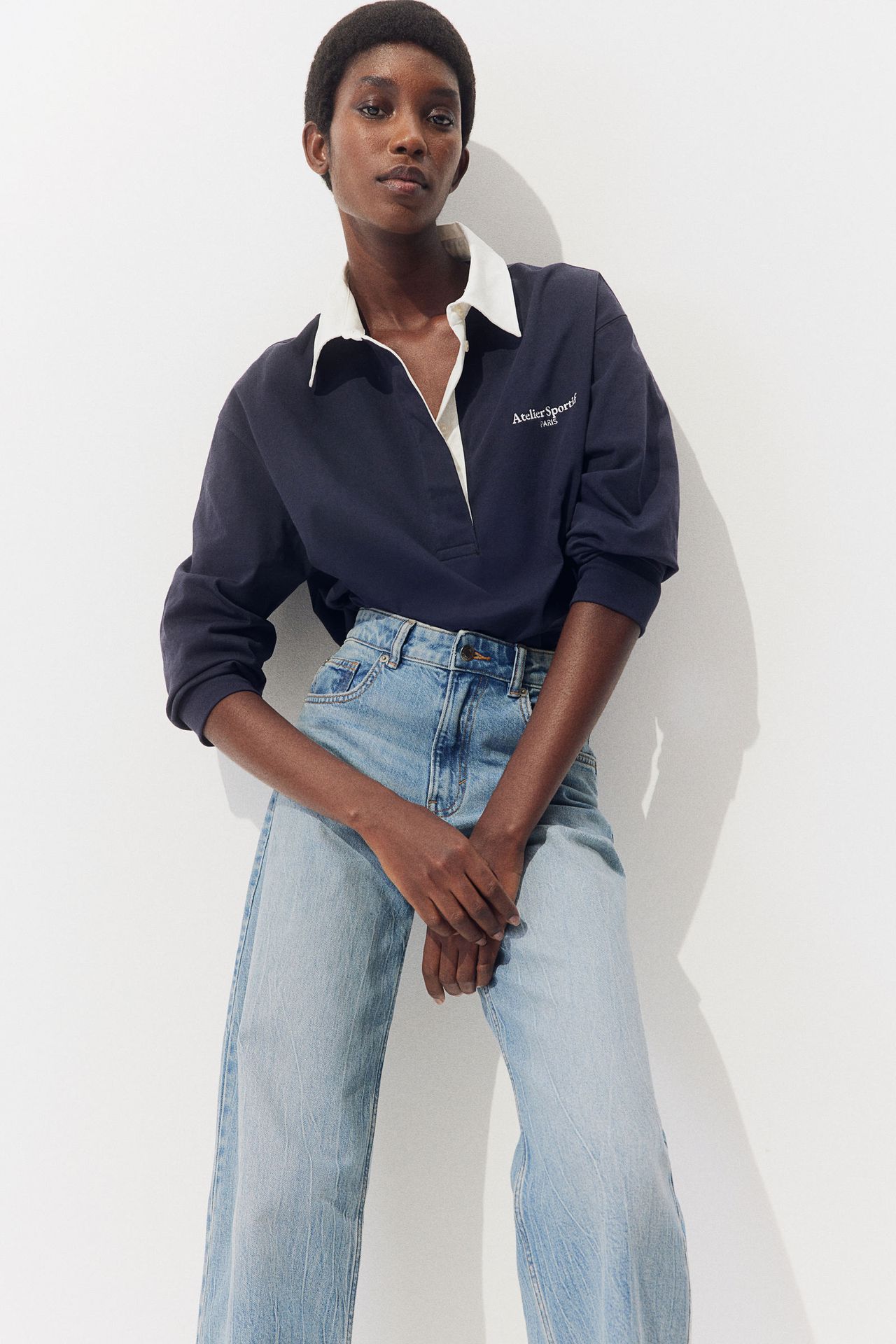 Wide High Jeans 38