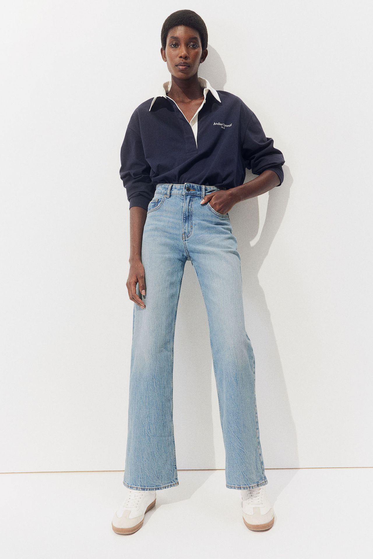 Wide High Jeans 38
