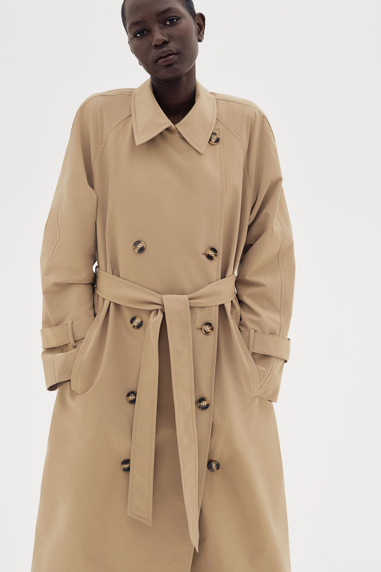 Gabardina de doble botonadura XS
