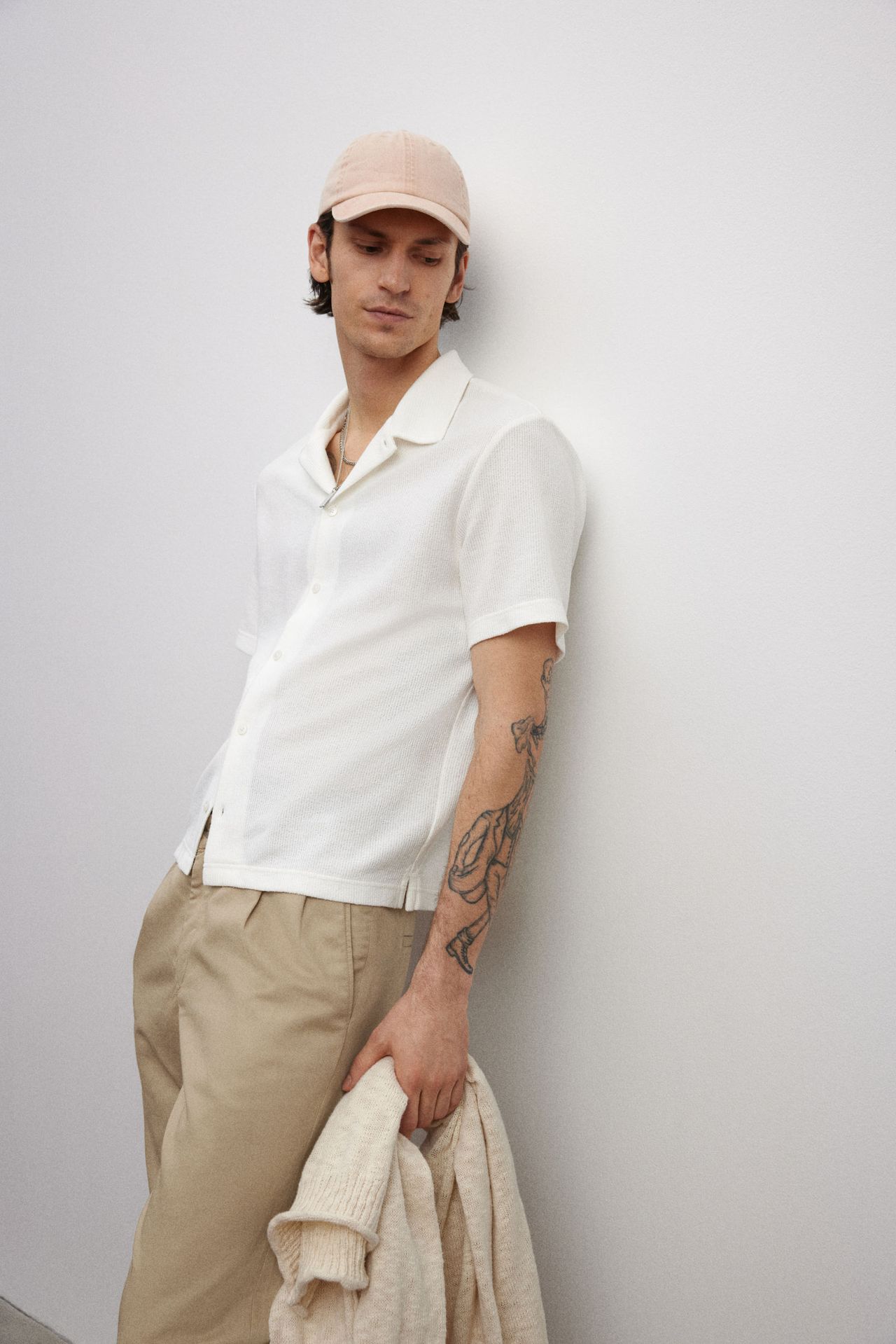 Pantalón en mezcla de lyocell Regular Fit