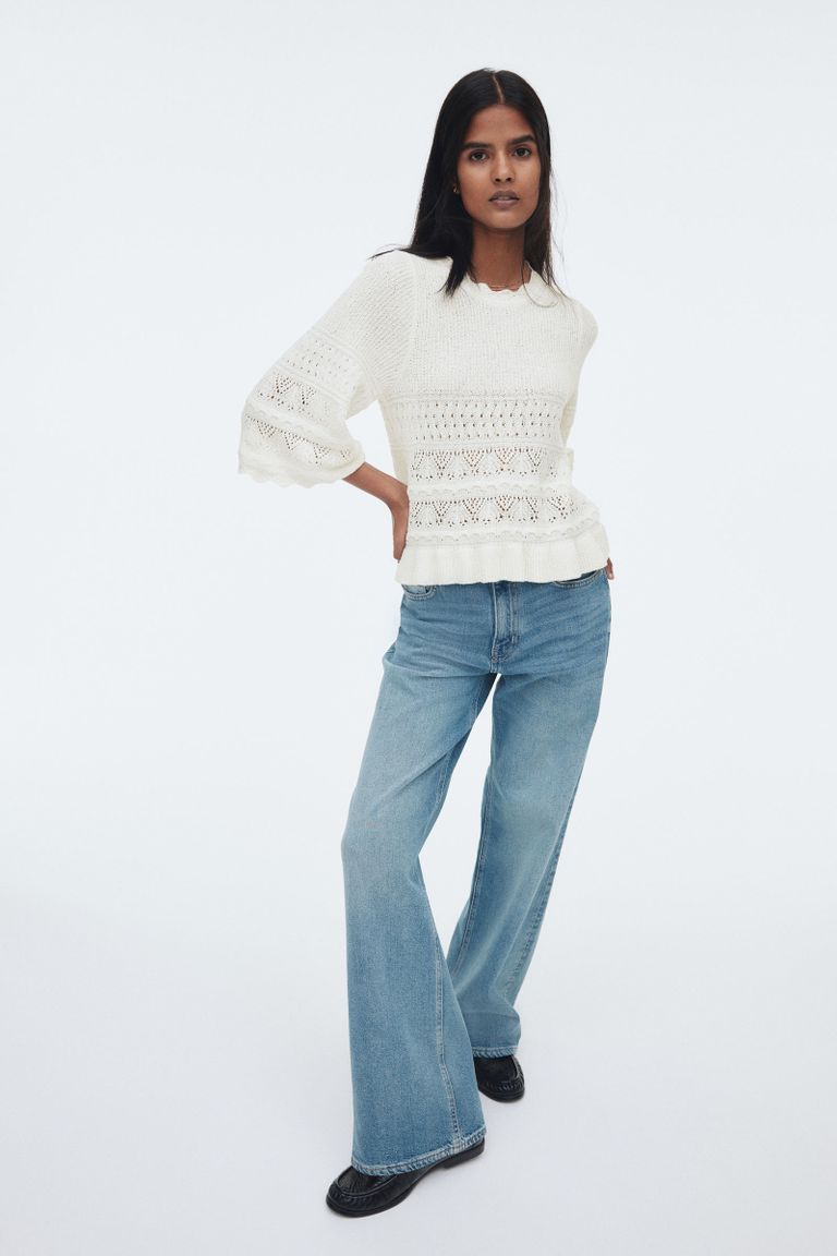 Chompa tejida de punto fino